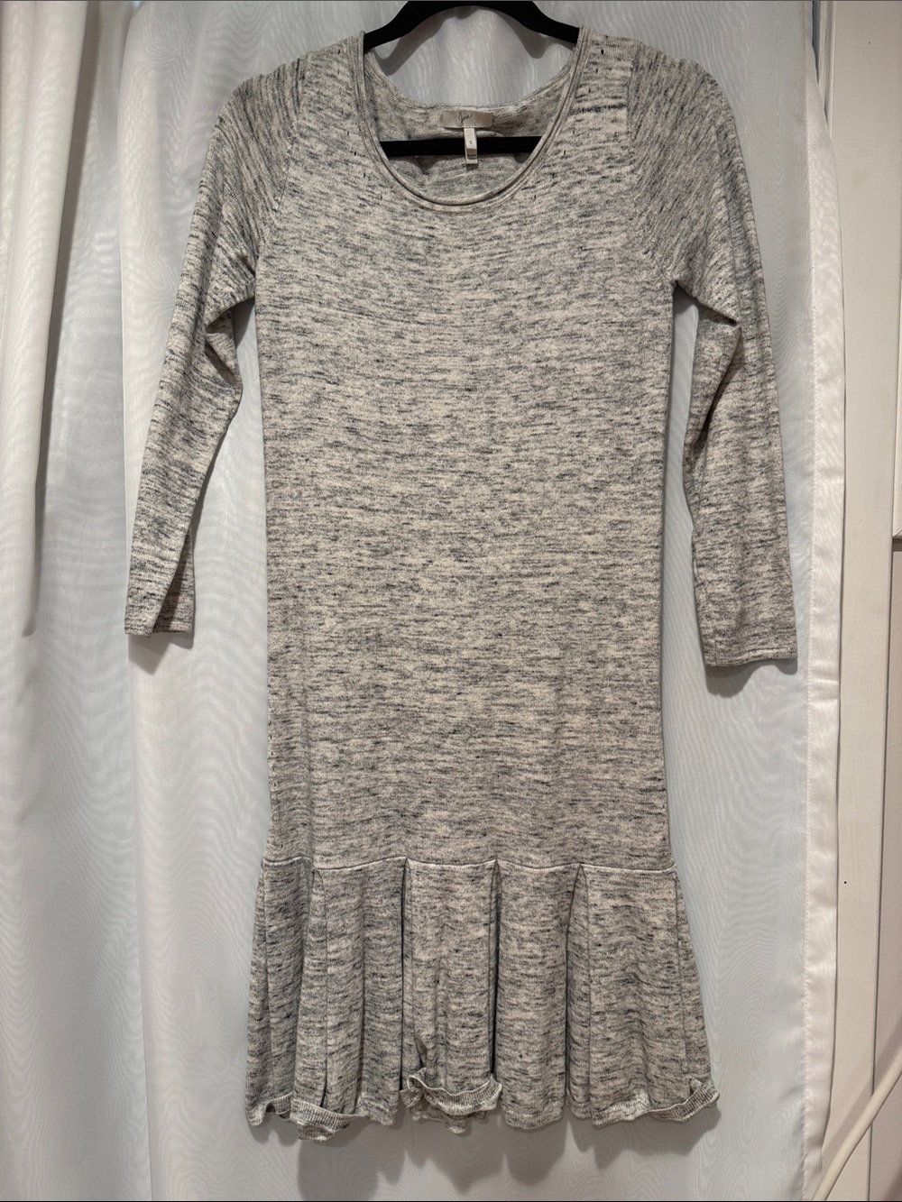 Joie Heathered Light Gray Knit dress